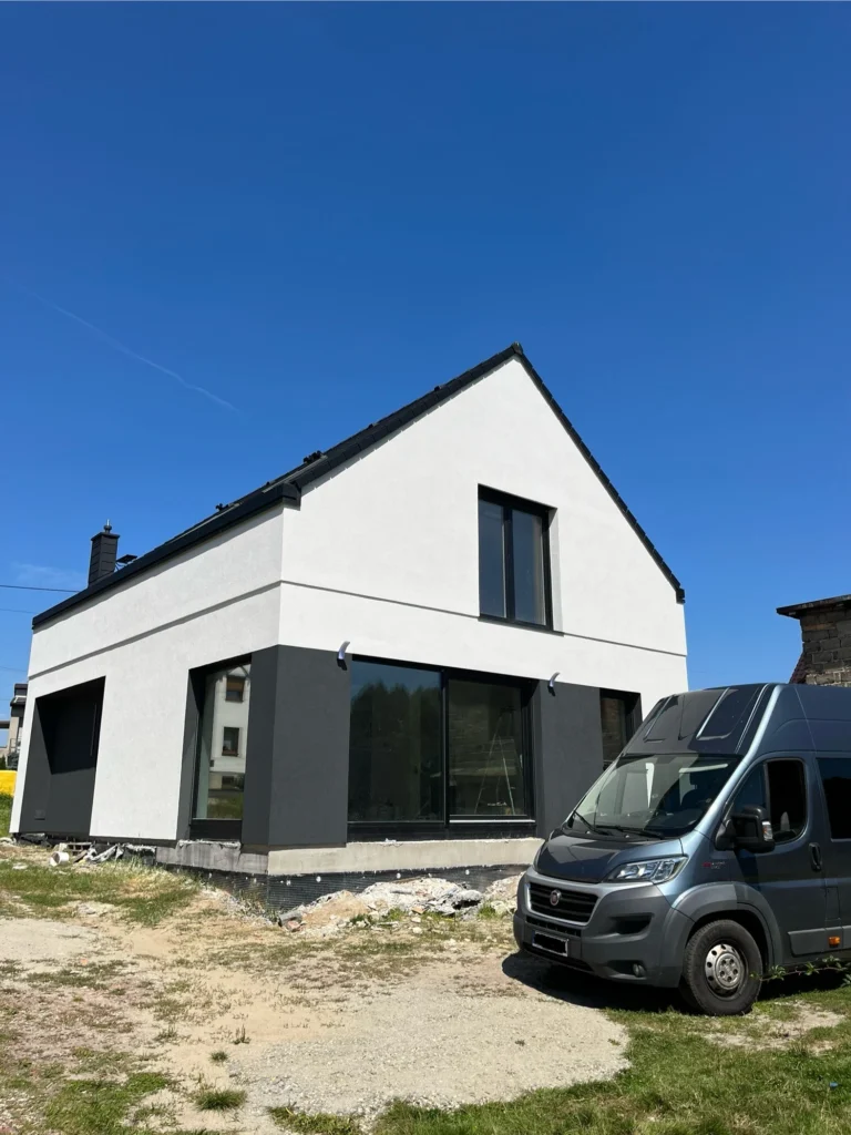Kompleksowy projekt budowlany - elewacja domu